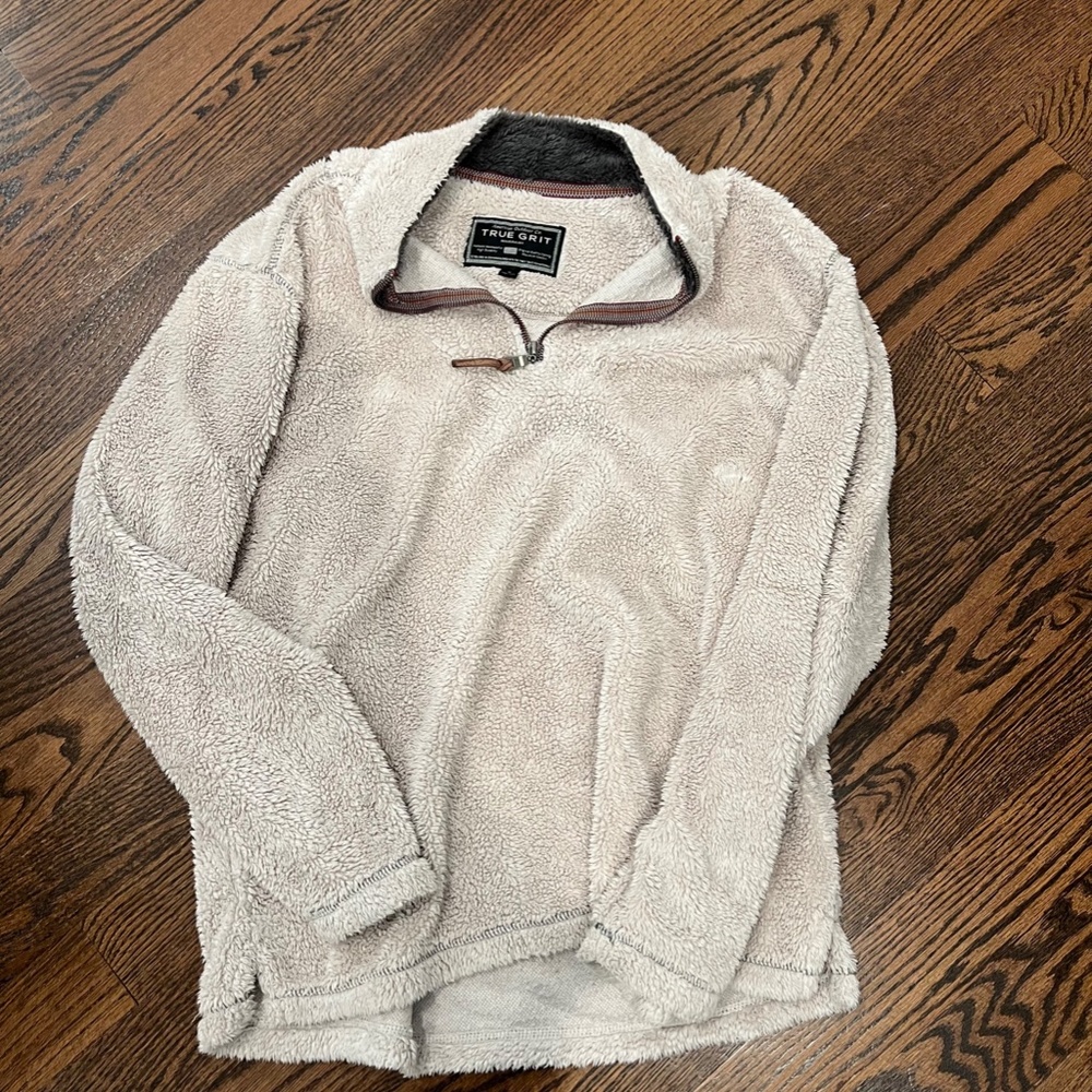 True Girt Fuzzy Quarter Zip Pullover